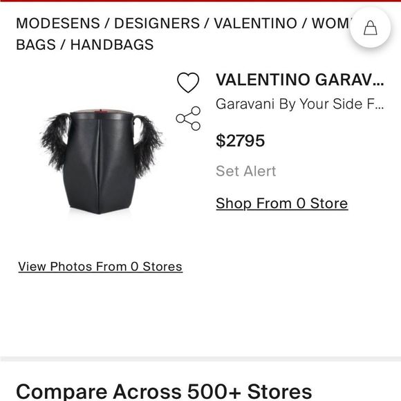 valentino by your side feather bucket bag retail $2,795 - Picture 3 of 16